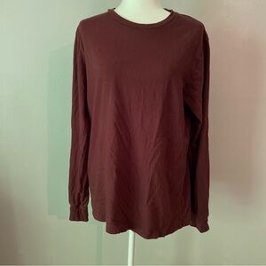 George men’s maroon red longsleeve